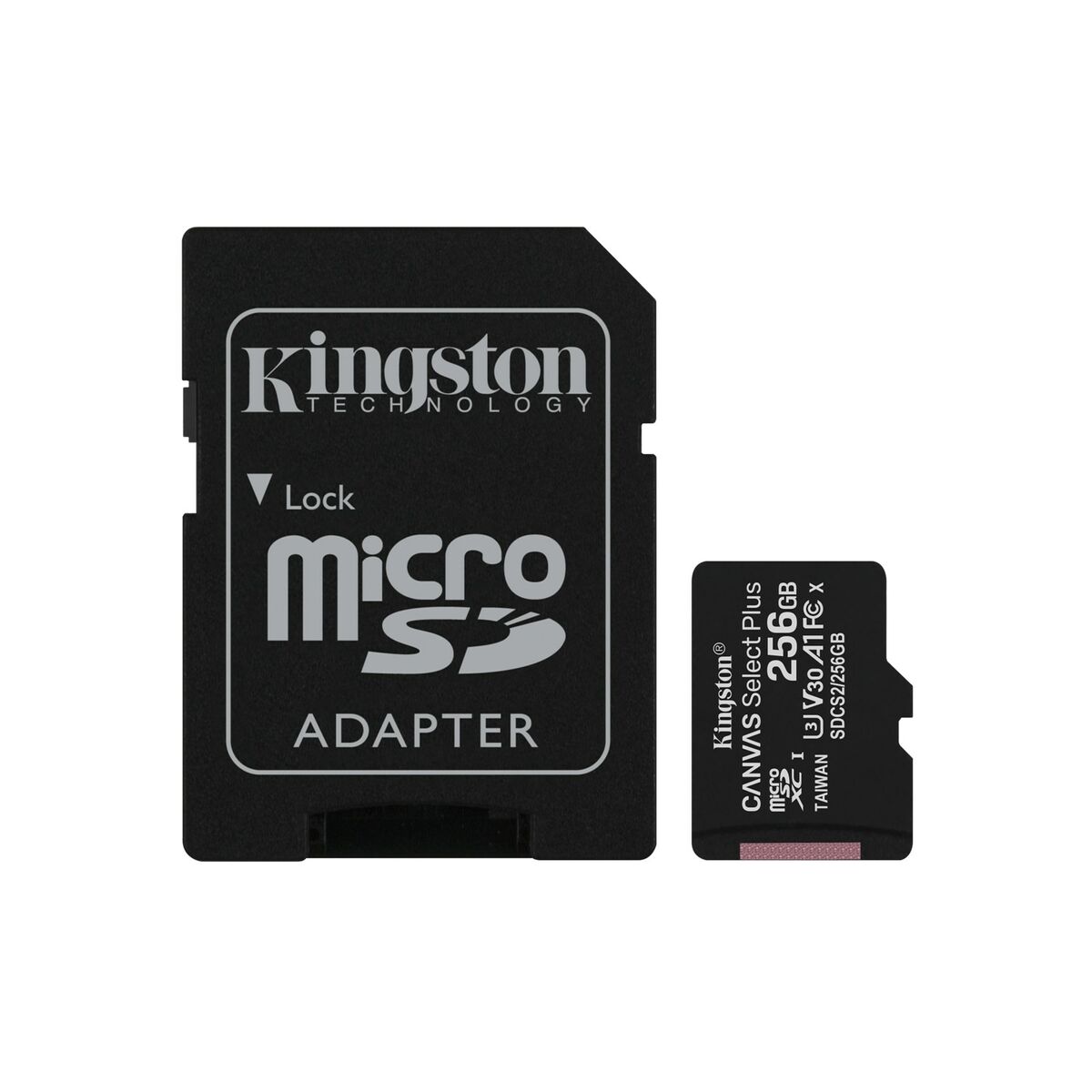 Scheda Di Memoria Micro SD con Adattatore Kingston Canvas Select Plus 256 GB